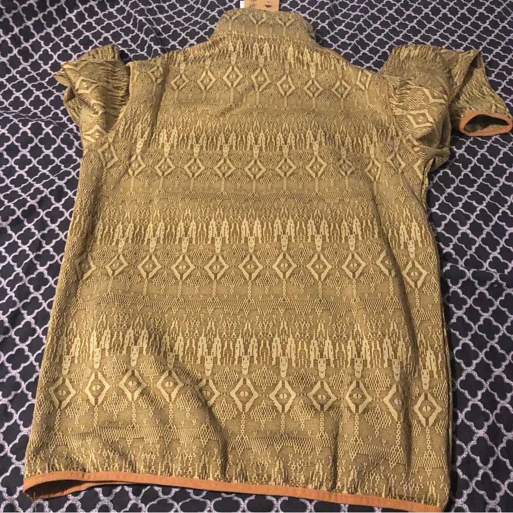 Avalanche Brown And Tan Button Up Long Sleeve Shirt Size Small Aztec CAM142SD - Picture 2 of 9